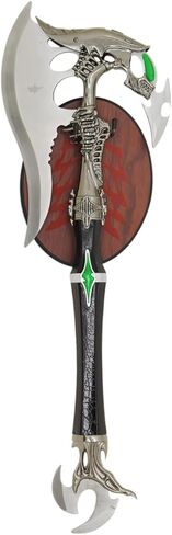 Ace Martial Arts Supply Alien Warrior Fantasy Battle Axe w/Dagger & Plaque New in Saudi Arabia