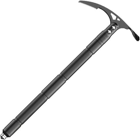 Outdoor Multi-Functional Pickaxe Double-Headed Plow Ice Ax Gorge Hammer Mountaineering Ice Ax Lightweight Climbing Ice Hammer Self-Arrest Hiking Glacier Snowy Ice Ax in Saudi Arabia