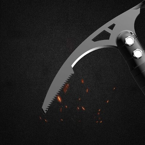 Outdoor Multi-Functional Pickaxe Double-Headed Plow Ice Ax Gorge Hammer Mountaineering Ice Ax Lightweight Climbing Ice Hammer Self-Arrest Hiking Glacier Snowy Ice Ax in Saudi Arabia