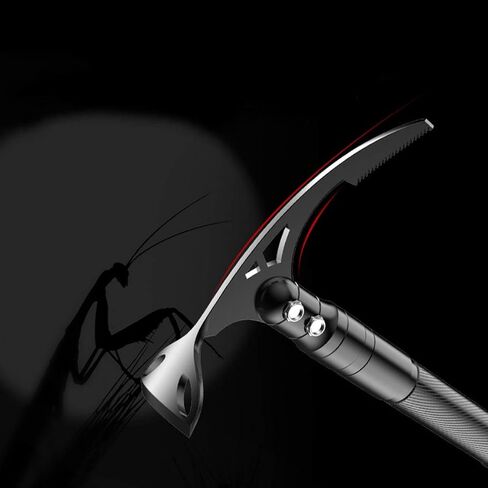 Outdoor Multi-Functional Pickaxe Double-Headed Plow Ice Ax Gorge Hammer Mountaineering Ice Ax Lightweight Climbing Ice Hammer Self-Arrest Hiking Glacier Snowy Ice Ax in Saudi Arabia
