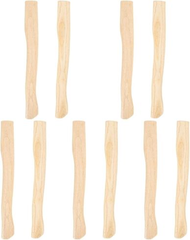 DOITOOL 10Pcs Camping Hatchet Wood Replacement Handle for Camp 14.9 Inch Hatchet Handle Replacement, Hickory, Camping Accessories, 38x4.4cm in Saudi Arabia