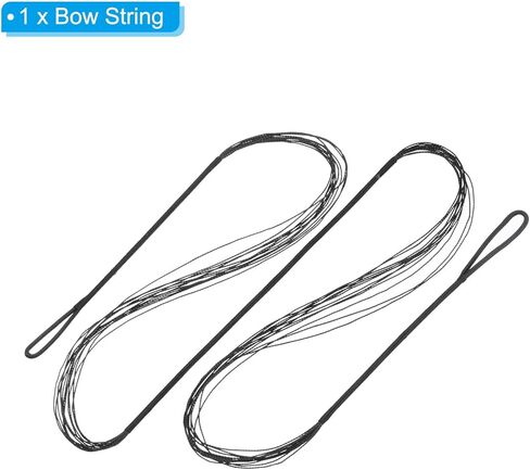 PATIKIL Bow String Replacement,12 Strands Recurve Bowstring for AMO 50" Traditional Recurve Bow, Black in Saudi Arabia