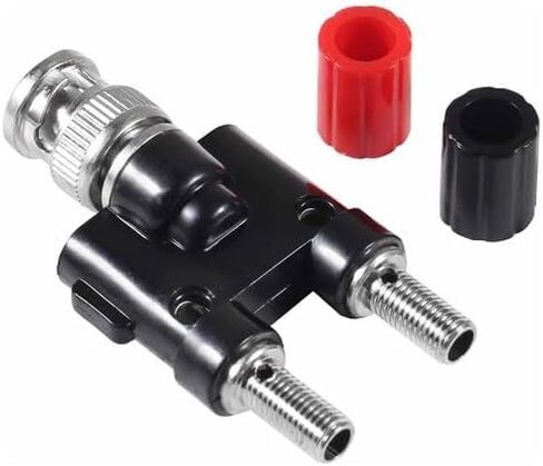 10pcs BNC Male to Dual Banana Female Jack Adapter Featuring 4mm Binding Posts – Optimized for Signal Integrity & Repeatability in Saudi Arabia