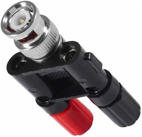 10pcs BNC Male to Dual Banana Female Jack Adapter Featuring 4mm Binding Posts – Optimized for Signal Integrity & Repeatability in Saudi Arabia