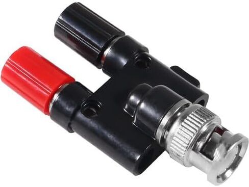 10pcs BNC Male to Dual Banana Female Jack Adapter Featuring 4mm Binding Posts – Optimized for Signal Integrity & Repeatability in Saudi Arabia