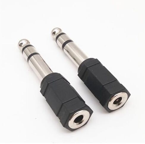40PCS 3.5mm Stereo F to 1/4" Stereo M Headphone Audio Adapters in Saudi Arabia