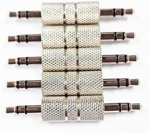 10x 3.5mm Stereo Male to Male Audio Gender Changer Adapter in Saudi Arabia