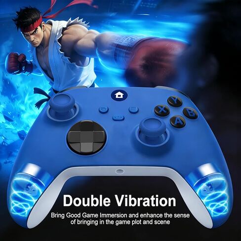 ADHLEK لوحدة تحكم Xbox، وحدة تحكم Xbox One - الاقتران والتبديل بسهولة بين الأجهزة، متوافق مع Xbox Series X|S، Xbox One، Windows 10/11 PC - أزرق in Kuwait