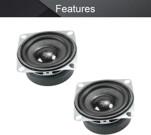 Fielect DIY Magnetic Speaker 3W 4 Ohm Full Range Audio Speaker Stereo Woofer Loudspeaker Replacement for Arduino, 52mm Diameter 1Pc in Saudi Arabia