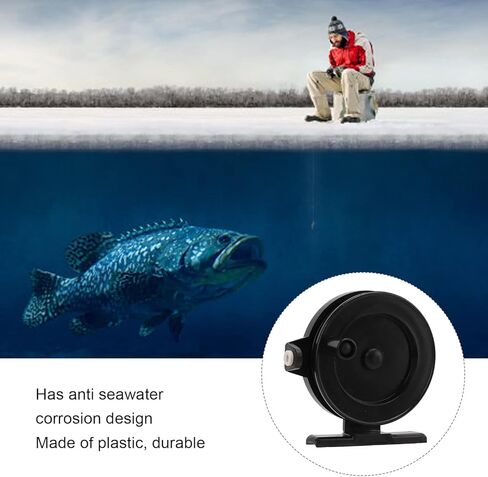Drfeify Ice Fishing Reels, 1.1oz Ultra Light Spinning Reel with Smooth Drag and Comfort Grip Handle for Winter Ice Fishing in Saudi Arabia