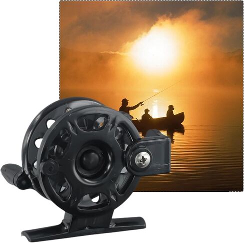 Fishing Reel Portable Ice Fishing Wheel Raft Reel 1:1 Gear Ratio Plastic Spool Tackle Gear for Boat Rock Beach Lake River Stream in Saudi Arabia