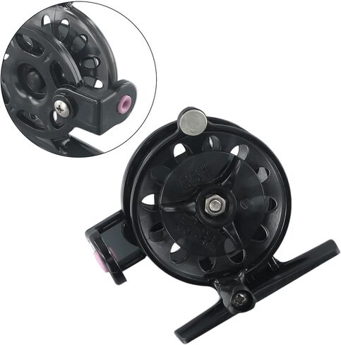 Fishing Reel Portable Ice Fishing Wheel Raft Reel 1:1 Gear Ratio Plastic Spool Tackle Gear for Boat Rock Beach Lake River Stream in Saudi Arabia