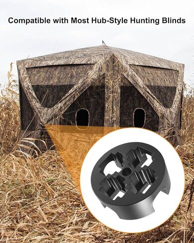 استبدال محور الصيد الأعمى متوافق مع Muddy Buddy Ground Blind، موصل محور بلاستيكي متين PETG لتجميع عمود الخيمة، جزء إصلاح المأوى في الهواء الطلق in Kuwait