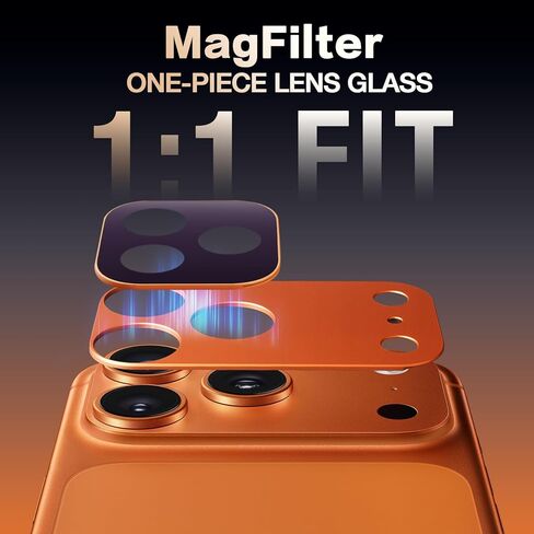 CPL Phone Camera Lens Filter Kit, Magnetic Circular Polarizer Filter Lens Filter for iPhone 17 Pro Max, Eliminates Polarized Light, Increases Color Saturation, Reduces Reflections in Saudi Arabia