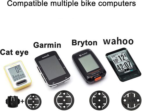 حامل كمبيوتر الدراجة متوافق مع Garmin Edge، Wahoo Elemnt، Bryton، Cateye Out Front قابل للتعديل لجذع الدراجة العلوي in Kuwait