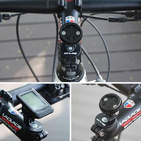 حامل كمبيوتر الدراجة متوافق مع Garmin Edge، Wahoo Elemnt، Bryton، Cateye Out Front قابل للتعديل لجذع الدراجة العلوي in Kuwait
