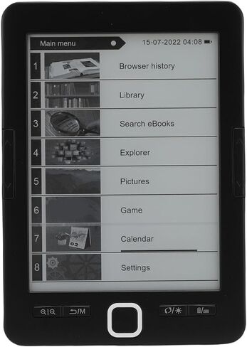 Focket Ebook Reader, 6 Inch Touchscreen Technology 128MB RAM 8GB Storage Tablet, with Built in Speaker Protective Case for Kids Adults Seniors in Saudi Arabia