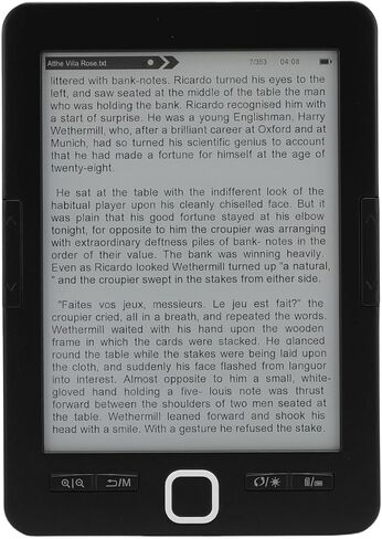 Focket Ebook Reader, 6 Inch Touchscreen Technology 128MB RAM 8GB Storage Tablet, with Built in Speaker Protective Case for Kids Adults Seniors in Saudi Arabia