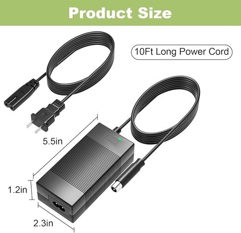 42V Charger for Roinside 36V Lithium-ion Battery Compatible with Roinside UP2, UP6, UP6-1, UP8, U2, P1 Power Apapter Cord in Saudi Arabia