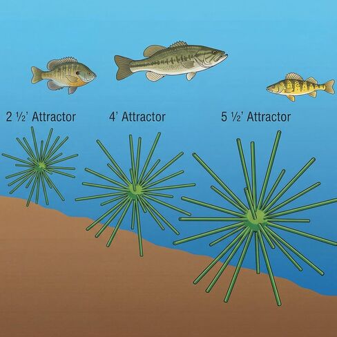Chunful Round Fish Attractor, Fishing Attractant Sphere Fish Structure Habitat for Ponds Lakes Rivers, Fishing Gear Equipment Accessories, Tubes Not Include in Saudi Arabia
