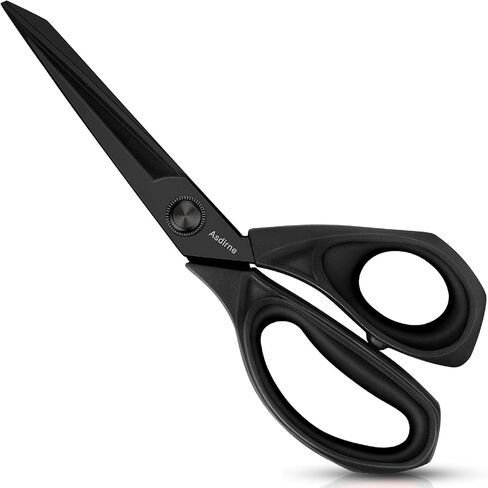 Asdirne Professional Fabric Scissors Set, Titanium Coating Sewing Scissors, Ultra-Sharp Blade Tailor Scissors, Ergonomic Rubber Handle, Great for Craft, Sewing and Daily Use, 9.4"/5", Set of 2 in Saudi Arabia