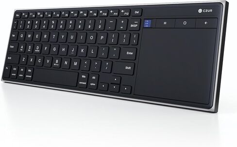 CZUR K5S Bluetooth Keyboard with Touchpad, Wireless & Wired Keyboard with Trackpad for PC, Laptop, Tablet & Phone, Multi-Device Portable Rechargeable Keyboard, for Windows/Mac/Android/iOS (No Backlit) in Saudi Arabia