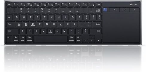 CZUR K5S Bluetooth Keyboard with Touchpad, Wireless & Wired Keyboard with Trackpad for PC, Laptop, Tablet & Phone, Multi-Device Portable Rechargeable Keyboard, for Windows/Mac/Android/iOS (No Backlit) in Saudi Arabia