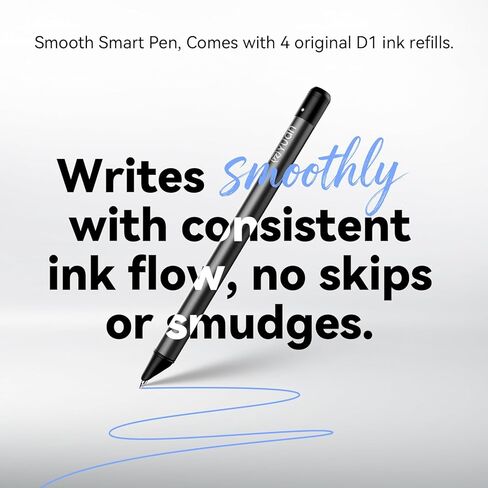 Yuan Smart Notebook with Smart Pen, Real time Sync Digitizing to Phone/Tablet, Smart Writing Cuaderno Digital for Students, Sketching, Note-Taking, Art & Meeting, Digital Paper Tablet, iOS & Android Compatible in Saudi Arabia