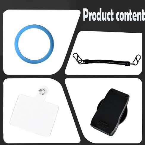 Strong Magnetic Phone Belt Clip with Safety Strap for MagSafe, Hands-Free Phone Holder Mount Compatible with iPhone Samsung Google Moto for Hiking Travel Backpack Outdoor Tactical Gear – EYJ in Saudi Arabia
