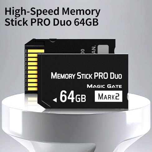 64 جيجابايت PSP 3000 Memory Stick PRO Duo، بطاقة ذاكرة PS2 عالية السرعة وGamecube لألعاب PSP، قراءة/كتابة 30 ميجابايت/ثانية، تصميم مضغوط، مثالي للألعاب والتصوير الفوتوغرافي in Kuwait