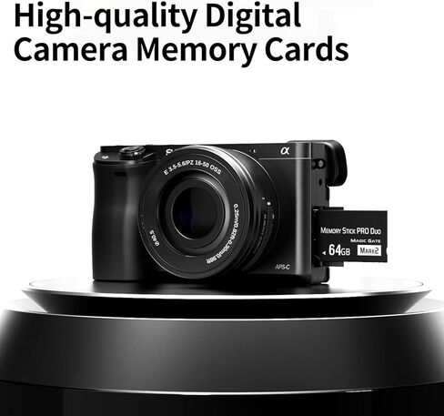64 جيجابايت PSP 3000 Memory Stick PRO Duo، بطاقة ذاكرة PS2 عالية السرعة وGamecube لألعاب PSP، قراءة/كتابة 30 ميجابايت/ثانية، تصميم مضغوط، مثالي للألعاب والتصوير الفوتوغرافي in Kuwait