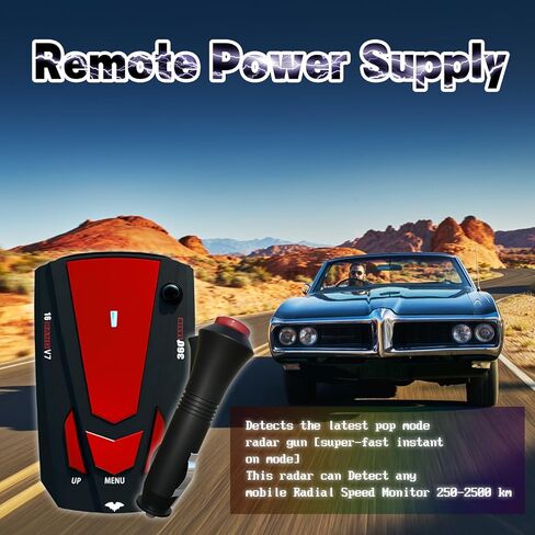 Driving Aids Laser/Radarr-Detector for Cars - Long Range Detection, Mute Memory, City/Highway Mode, Led Display, False Alert Filtering VG-2 Immunity, Ideal Gifts (Red) in Saudi Arabia