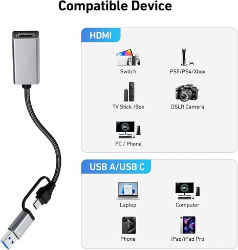 Video/Audio Capture Card Supporting Full HD 1080P 60FPS in Saudi Arabia