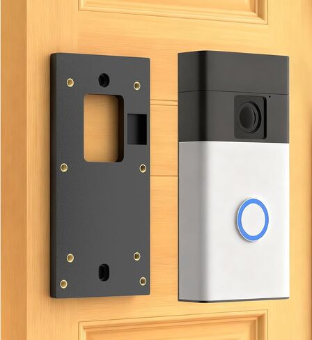 No-Drill Ring Doorbell Mount for Ring Battery Doorbell (2nd-2024 Release)/Plus/Pro, Rng Video Doorbell(2nd-2020 Release)/1/2/3/3 Plus/4, Doorbell Mount Plate with 2* Adhesive Tapes for Apartments in Saudi Arabia