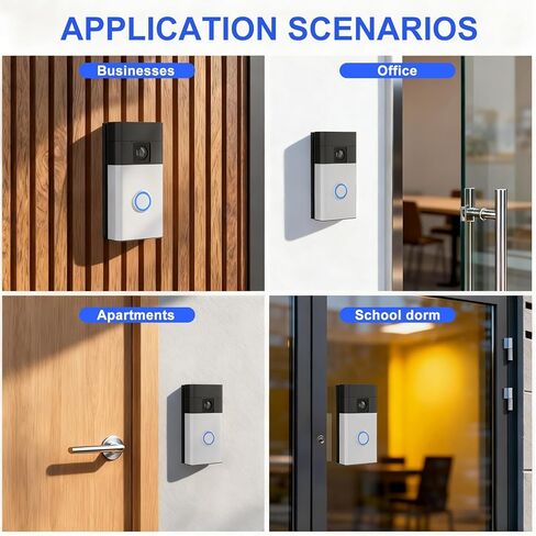 No-Drill Ring Doorbell Mount for Ring Battery Doorbell (2nd-2024 Release)/Plus/Pro, Rng Video Doorbell(2nd-2020 Release)/1/2/3/3 Plus/4, Doorbell Mount Plate with 2* Adhesive Tapes for Apartments in Saudi Arabia