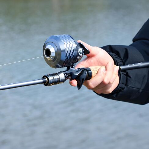 Sougayilang Spincast Combo for Beginners – 7ft Medium Power Graphite Rod, Stainless Steel Guides, Cork Handle, 3.9:1 Gear Ratio, 17.5LB Drag, Pre-Spooled – Freshwater Bass, Crappie, Bluegill in Saudi Arabia