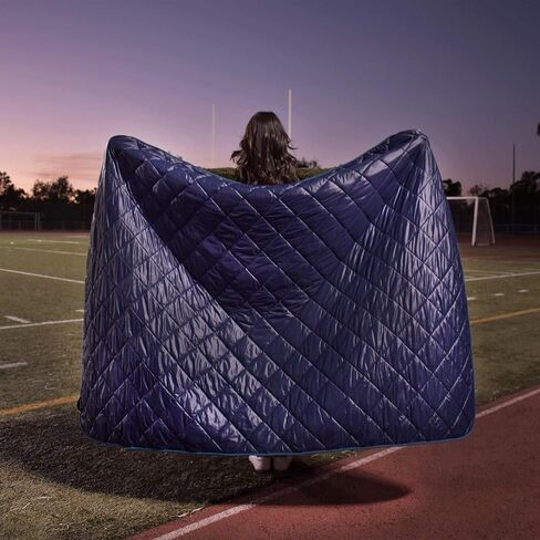 Lightspeed Outdoors Deluxe Nylon Fleece Rugged Puffy Blanket | Windproof Insulated Washable Quilted Blanket in Saudi Arabia