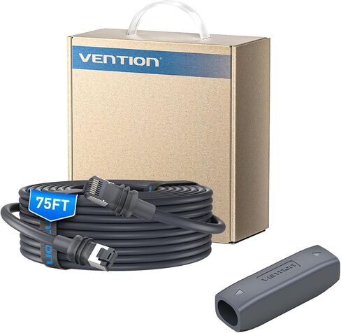 VENTION Starlink Gen 3 Complete Extension Kit: 75ft High-Speed Waterproof Ethernet Cable & IP68 Cable Coupler for Starlink V3/Mini in Saudi Arabia