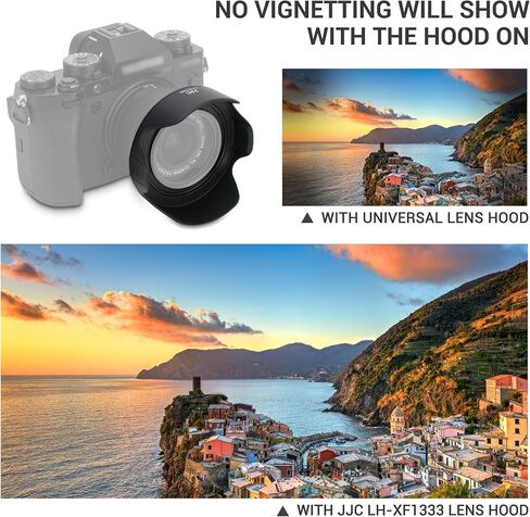 JJC Dedicated Reversible Lens Hood Shade for Fuji Fujifilm XC 13-33mm f/3.5-6.3 OIS Lens on X-T30 III XT30 III Mirrorless Camera, No Vignetting, Not Affect to Use 49mm Filter & Cap in Saudi Arabia