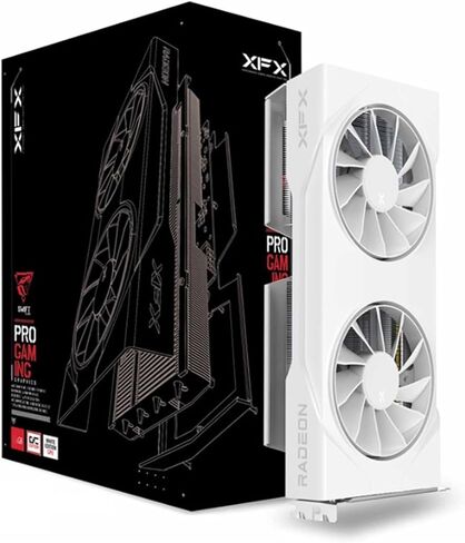 XFX Swift AMD Radeon RX 9060 XT OC White Gaming Edition with 16GB GDDR6 HDMI 2xDP, AMD RDNA™ 4 (RX-96TSW16WQ) in Saudi Arabia
