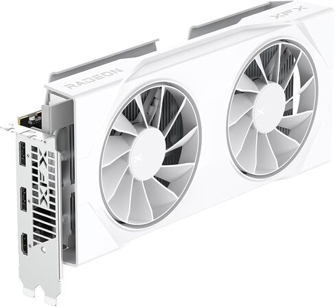 XFX Swift AMD Radeon RX 9060 XT OC White Gaming Edition with 16GB GDDR6 HDMI 2xDP, AMD RDNA™ 4 (RX-96TSW16WQ) in Saudi Arabia