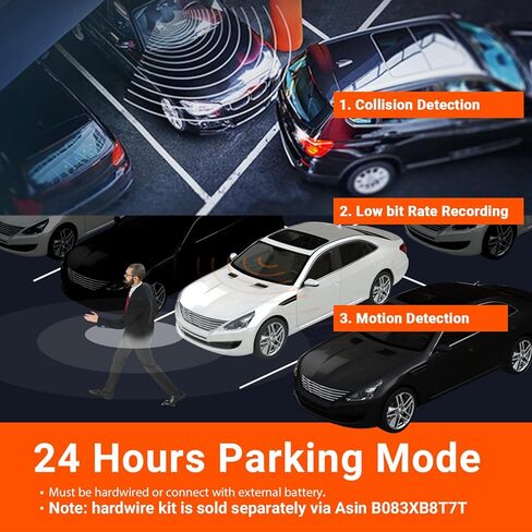 VANTRUE N4 3 Channel Dash Cam, 4K+1080P Dual Channel, 1440P+1440P+1080P Front Inside Rear Three Way Triple Car Dash Camera, IR Night Vision, Capacitor, 24 Hours Parking Mode (Renewed) in Saudi Arabia