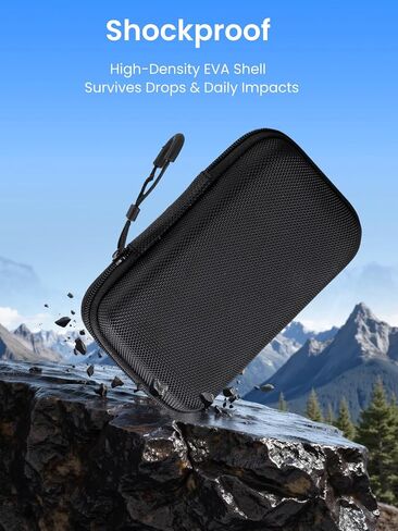 Case for Innioasis Y1 MP3 Player – Hard EVA Shell Carrying Bag with Carabiner & Lanyard+2 Screen Protectors,Large Capacity Shockproof Storage for MP3 & Accessories in Saudi Arabia