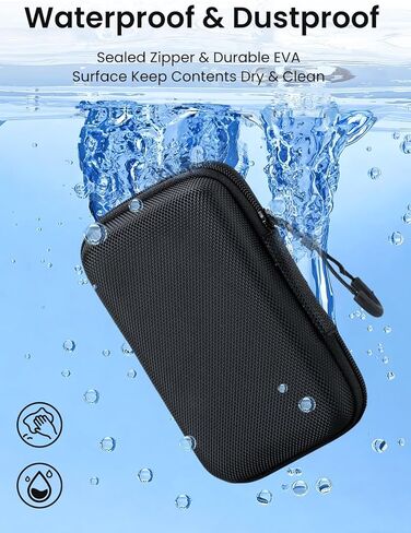 Case for Innioasis Y1 MP3 Player – Hard EVA Shell Carrying Bag with Carabiner & Lanyard+2 Screen Protectors,Large Capacity Shockproof Storage for MP3 & Accessories in Saudi Arabia
