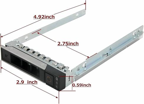 3 عبوات من علبة القرص الصلب مقاس 2.5 بوصة 0DXD9H DXD9H متوافقة مع خوادم Dell PowerEdge من الجيل السابع عشر إلى الرابع عشر R440 R640 R740 R740xd R840 R940 R6415 R7415 R742 in Saudi Arabia