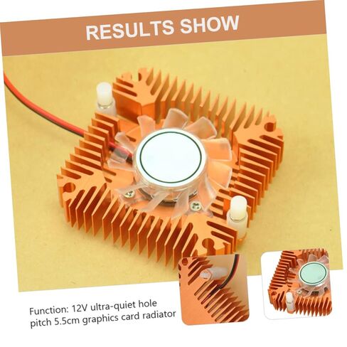 Garneck Silent GPU Fan Cooler Replacement Video Card Air Cooling Device with Bearing and Anodized Aluminum Heat Sink for Computer Graphics Cards in Saudi Arabia