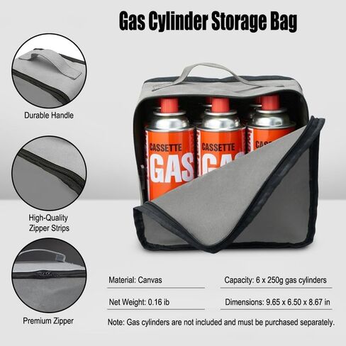 Camping Storage Bag, Gas Tank Organizer Bag for Camping, RV Trips & Outdoor Barbecues,Grey in Saudi Arabia