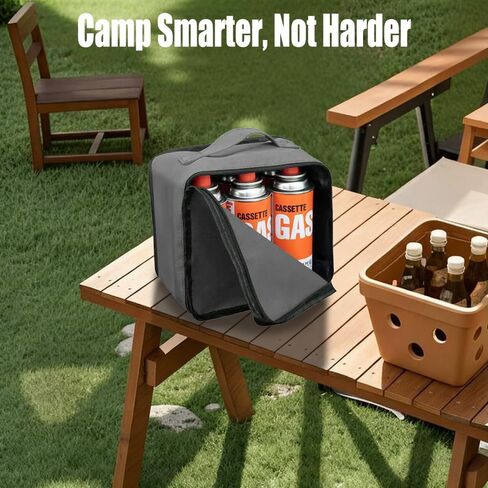 Camping Storage Bag, Gas Tank Organizer Bag for Camping, RV Trips & Outdoor Barbecues,Grey in Saudi Arabia