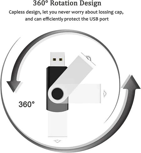 1PC 64GB USB Flash Drive USB 2.0 Thumb Drives Jump Drive Fold Storage Memory Stick Swivel Design for Home, Office, Work, Computer(64G) in Saudi Arabia