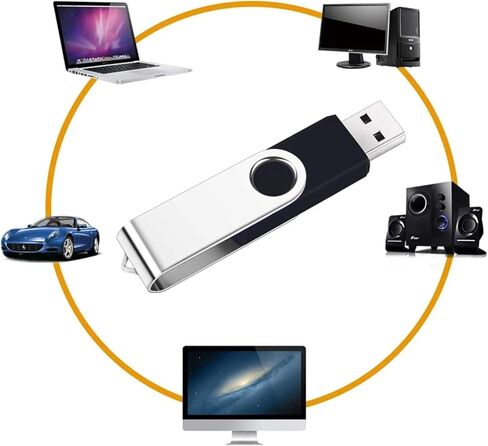 1PC 64GB USB Flash Drive USB 2.0 Thumb Drives Jump Drive Fold Storage Memory Stick Swivel Design for Home, Office, Work, Computer(64G) in Saudi Arabia